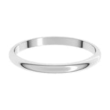 Banda comfort light 2mm en oro blanco 10kt.