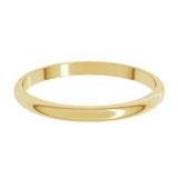Banda comfort light 2mm en oro amarillo 10kt.