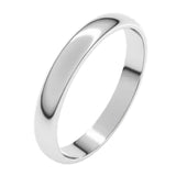 Banda comfort light 3mm en oro blanco 10kt.