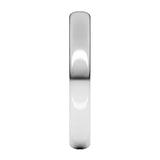 Banda comfort light 3mm en oro blanco 10kt.