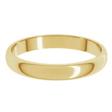 Banda comfort light 3mm en oro amarillo 10kt.