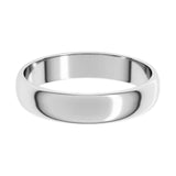 Banda comfort light 4mm en oro blanco 10kt.