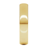 Banda comfort light 4mm en oro amarillo 10kt.