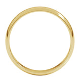 Banda comfort light 4mm en oro amarillo 10kt.