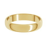 Banda comfort light 4mm en oro amarillo 10kt.