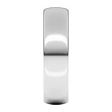 Banda comfort light 5mm en oro blanco 10kt.