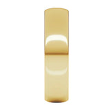 Banda comfort light 5mm en oro amarillo 10kt.