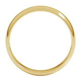 Banda comfort light 5mm en oro amarillo 10kt.