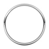 Banda regular 2mm en oro blanco 10kt.