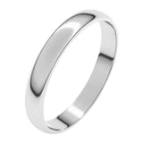 Banda regular 3mm en oro blanco 10kt.