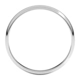 Banda regular 3mm en oro blanco 10kt.