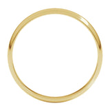 Banda regular 3mm en oro amarillo 10kt.