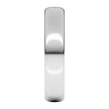 Banda regular 4mm en oro blanco 10kt.