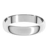 Banda regular 4mm en oro blanco 10kt.