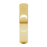 Banda regular 4mm en oro amarillo 10kt.