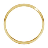Banda regular 4mm en oro amarillo 10kt.