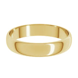 Banda regular 4mm en oro amarillo 10kt.
