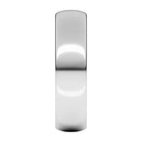 Banda regular 5mm en oro blanco 10kt.