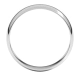 Banda regular 5mm en oro blanco 10kt.