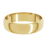 Banda regular 5mm en oro amarillo 10kt.