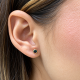Aretes con circones en oro amarillo 14kt. (Junio)