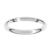 Banda comfort fit 2mm en oro blanco 10kt.