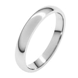 Banda comfort fit 3mm en oro blanco 10kt.