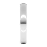 Banda comfort fit 3mm en oro blanco 10kt.