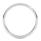 Banda comfort fit 3mm en oro blanco 10kt.