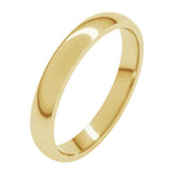 Banda comfort fit 3mm en oro amarillo 10kt.