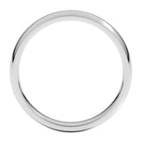 Banda comfort fit 4mm en oro blanco 10kt.
