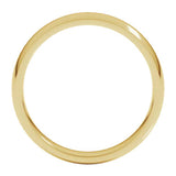 Banda comfort fit 4mm en oro amarillo 10kt.