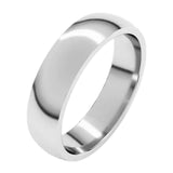Banda comfort fit 5mm en oro blanco 10kt.