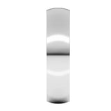 Banda comfort fit 5mm en oro blanco 10kt.