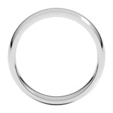 Banda comfort fit 5mm en oro blanco 10kt.