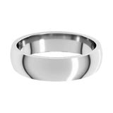 Banda comfort fit 5mm en oro blanco 10kt.