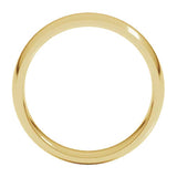 Banda comfort fit 5mm en oro amarillo 10kt.