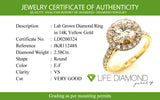 (LD) Set de anillos con diamantes de laboratorio en oro amarillo 14kt.D-3.33CTS.