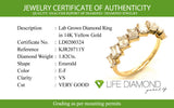 (LD) Banda con diamantes de laboratorio en oro amarillo 14kt. D-1.82CTS.