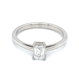 (LD) Anillo con diamante de laboratorio en oro blanco 14kt. - DGjoyeros