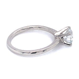 (LD) Anillo con diamante de laboratorio en oro blanco 14kt. - DGjoyeros