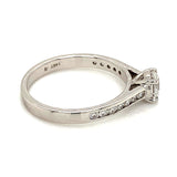 (LD) Anillo con diamantes de laboratorio en oro blanco 14kt. - DGjoyeros