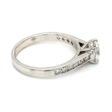 (LD) Anillo con diamantes de laboratorio en oro blanco 14kt. - DGjoyeros