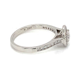 (LD) Anillo con diamantes de laboratorio en oro blanco 14kt. - DGjoyeros