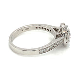 (LD) Anillo con diamantes de laboratorio en oro blanco 14kt. - DGjoyeros