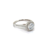 (LD) Anillo de diamante en oro blanco 14kt.  ANTES: $1,995.00 - DGjoyeros