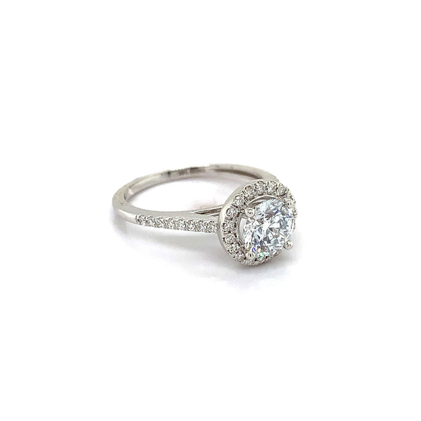 (LD) Anillo de diamante en oro blanco 14kt.  ANTES: $1,995.00 - DGjoyeros