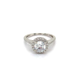 (LD) Anillo de diamante en oro blanco 14kt.  ANTES: $1,995.00 - DGjoyeros