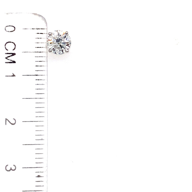 (LD) Aretes con diamantes de laboratorio en oro blanco 14kt. - DGjoyeros