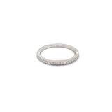 (LD) Banda con diamante en oro blanco 14k  ANTES: $499.00 - DGjoyeros
